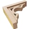Ekena Millwork 3"W x 12"D x 12"H Thin Sheridan Rough Cedar Woodgrain TimberThane Corbel, Primed Tan CORUR03X12X12SHERCPR - alternate 2